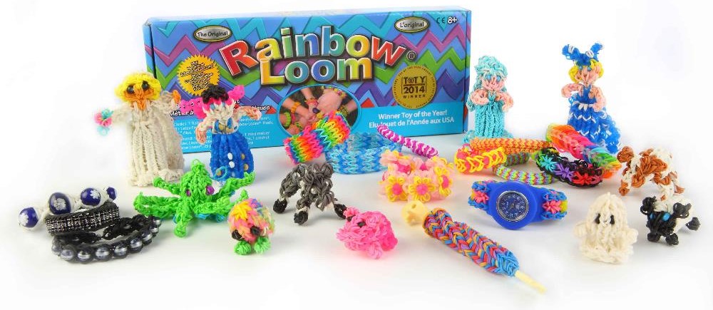 Оригинальный набор для плетения браслетов Rainbow Loom ) 